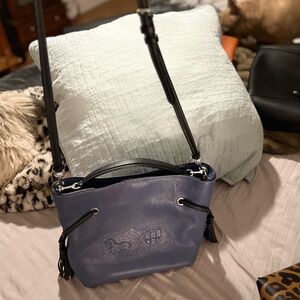 Small Coach crossbody with handle as well